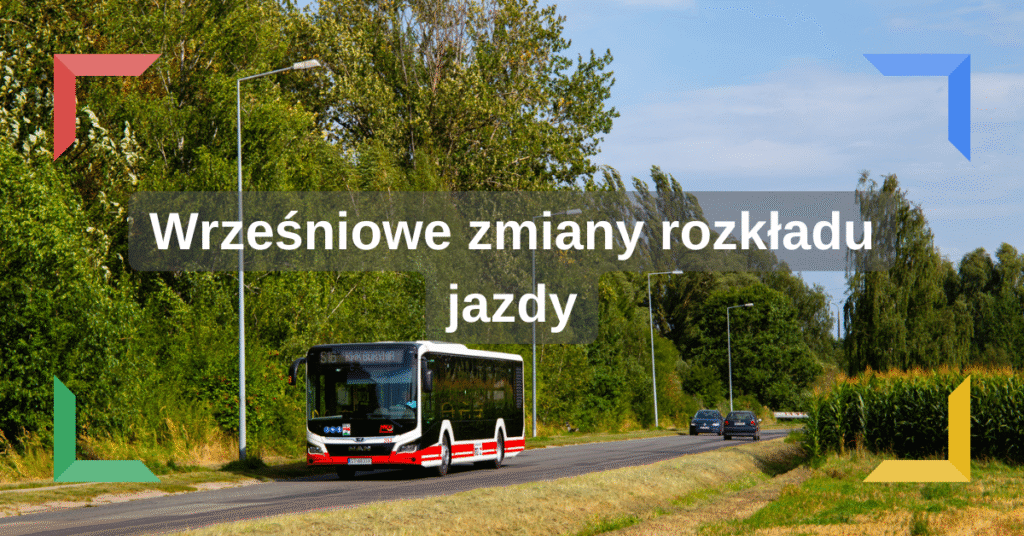 Wrześniowe zmiany rozkładu jazdy.