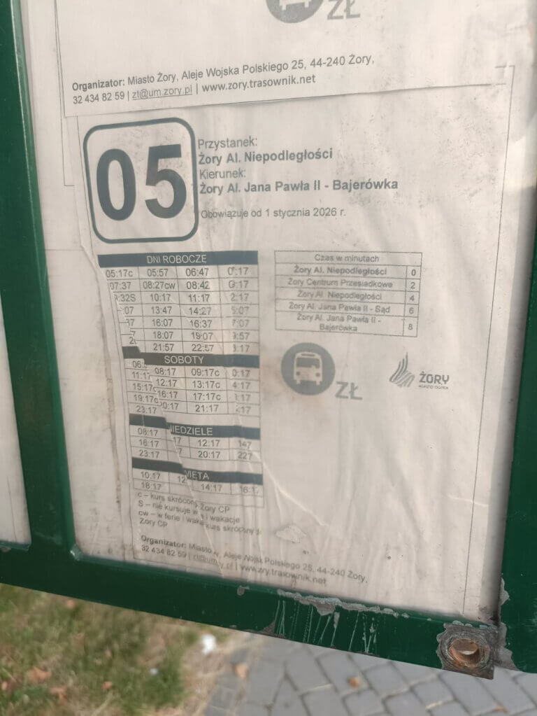 Rozkład BKM Żory