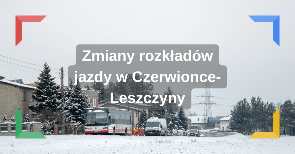 Zmiany rozkładów jazdy w Czerwionce-Leszczyny