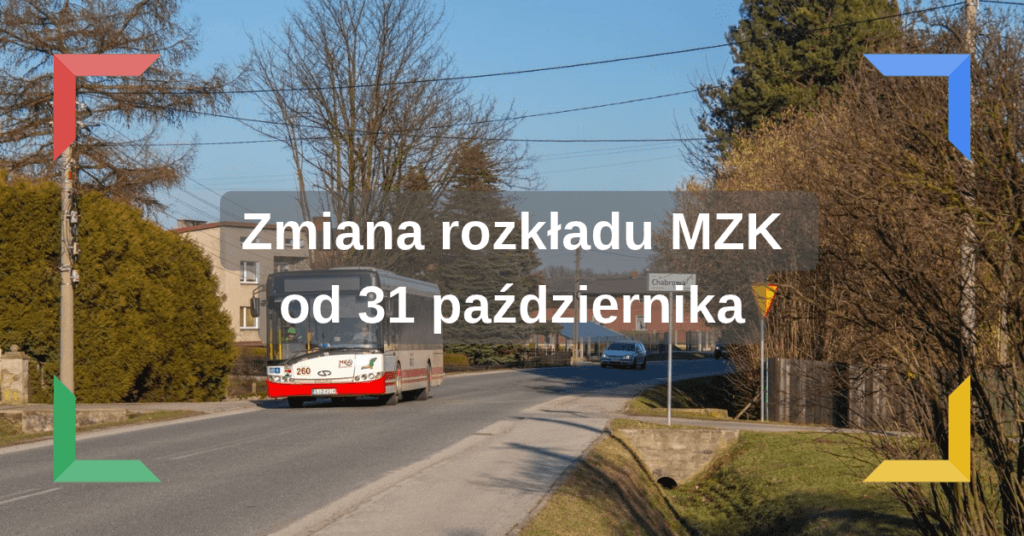 Zmiana rozkładu MZK od 31 października