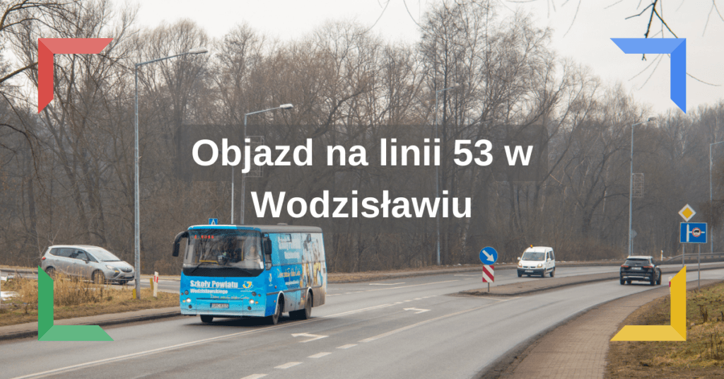 Objazd na linii 53 w Wodzisławiu
