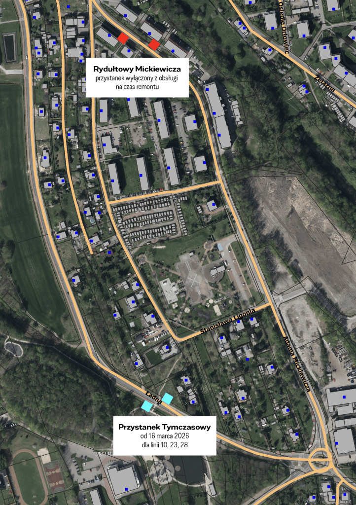 Zamknięcie ulicy Mickiewicza w Rydułtowach